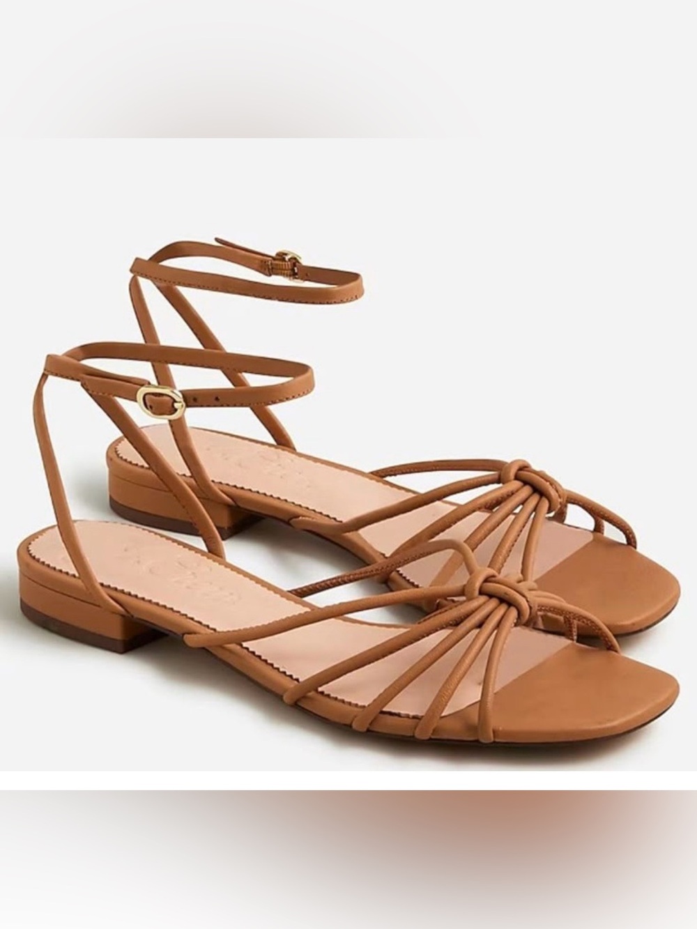 J. Crew Hazel strappy sandals in tan leather size 9